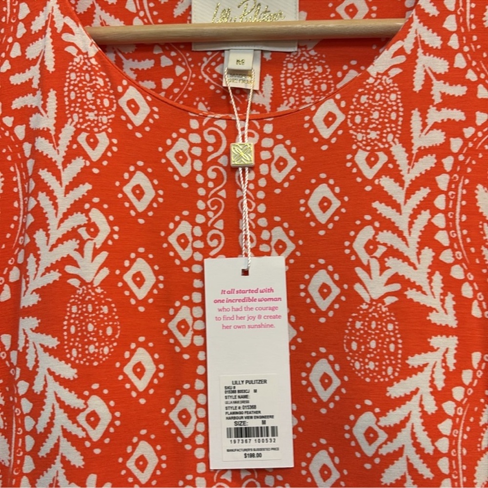 NWT Lilly Pulitzer Ulla Fitted Maxi Dress Flamingo Feather Harbor View SZ.SMALL - Picture 10 of 16